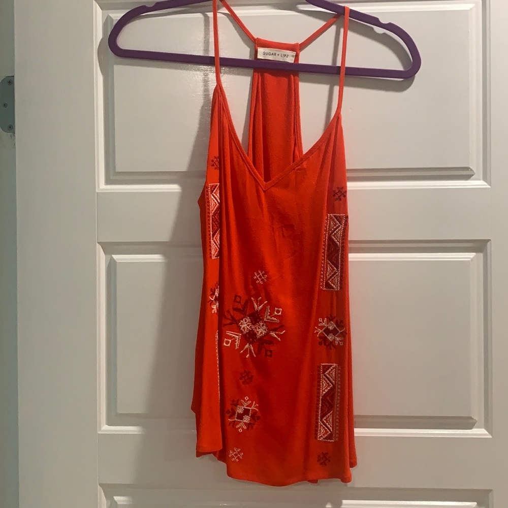 Sugar lips top red size small
